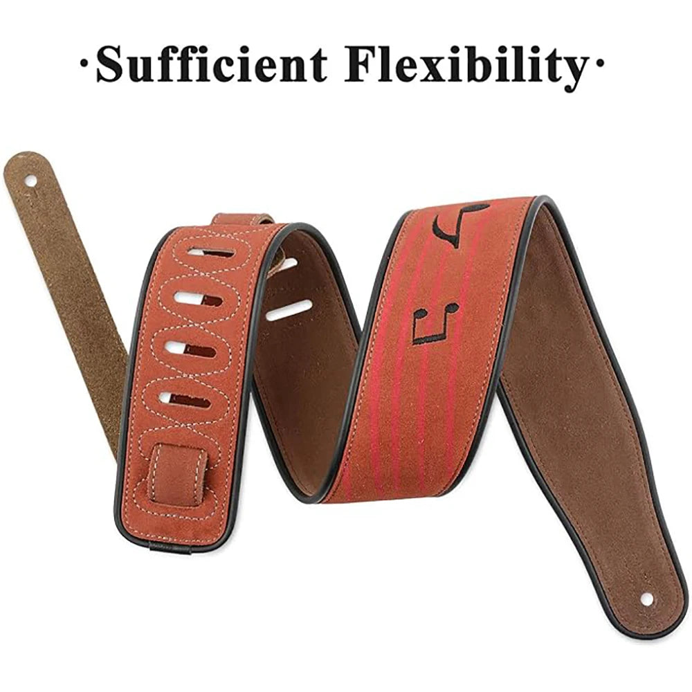 Leather Guitar Strap, 2.8 Inches Width