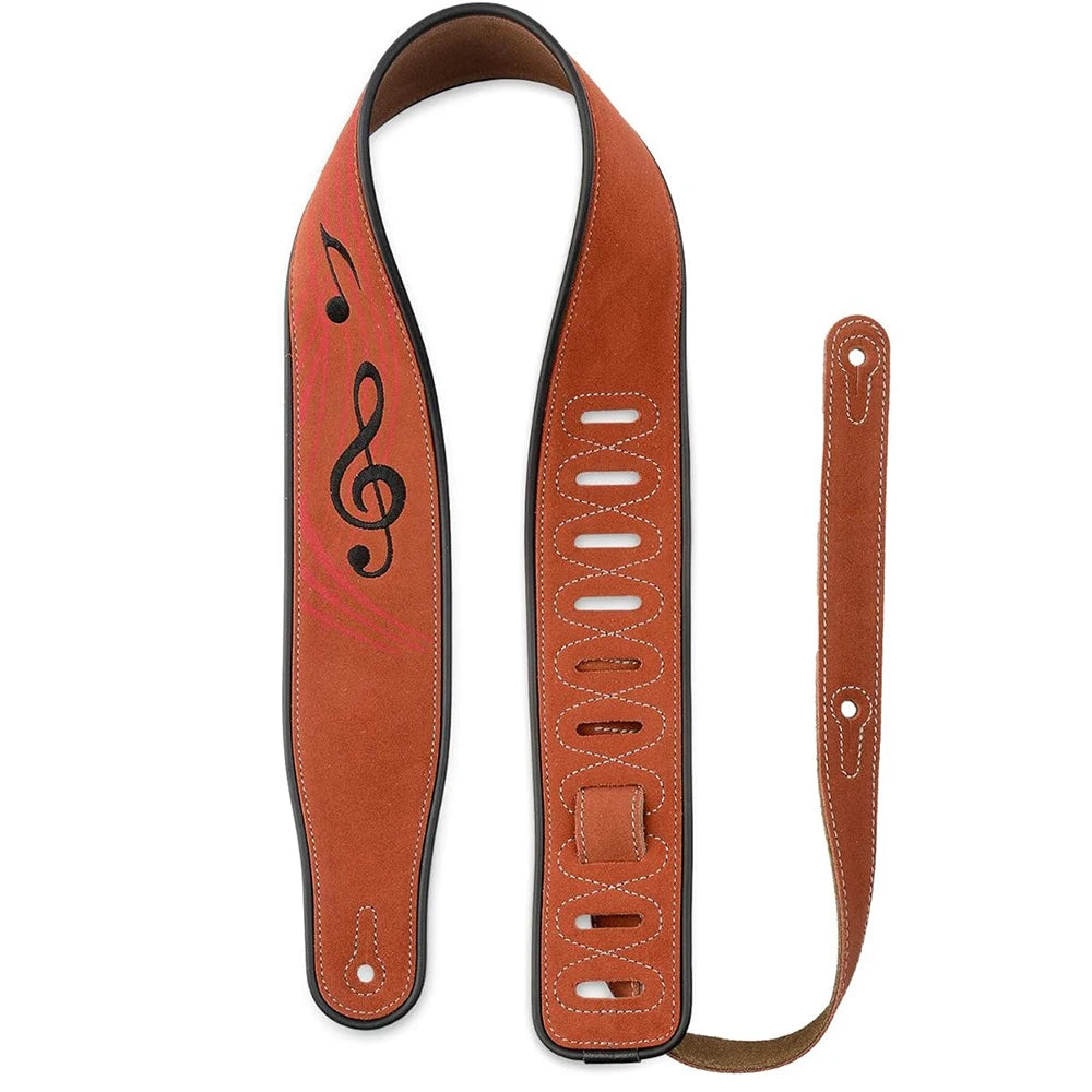 Leather Guitar Strap, 2.8 Inches Width